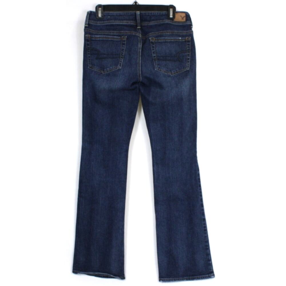 American Eagle Kick Boot Jeans Womens 6 Regular Dark Wash Stretch Denim